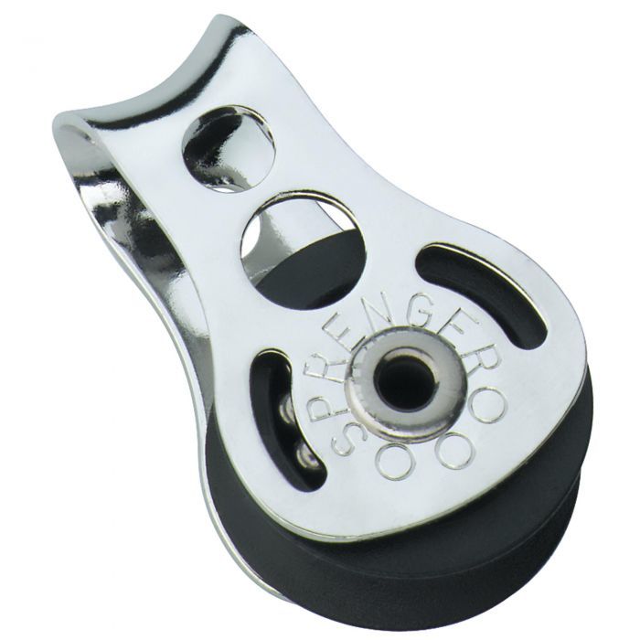Micro XS block ball bearing 6 mm - 1 sheave, through bow
