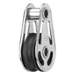Sliding bearing block 6 mm - 1 sheave, hollow axles