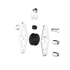 Sliding bearing block 6 mm - 1 sheave, bow, becket