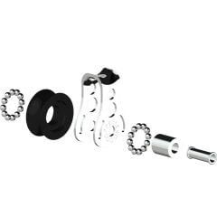 Micro XS block ball bearing 6 mm - 1 sheave, through bow