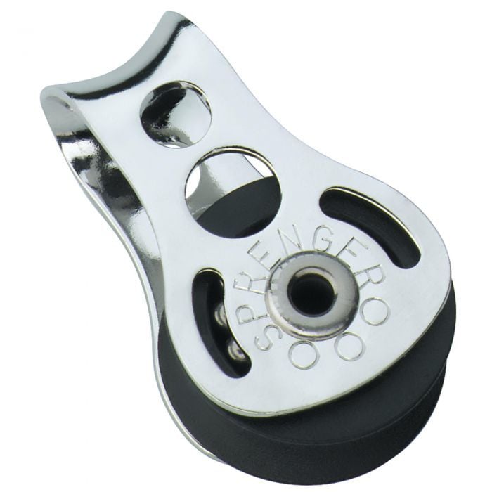 Micro XS block ball bearing 6 mm - 1 sheave, through bow