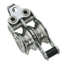 Micro XS block for wire ball bearing 4 mm - 2 sheaves, bow, becket