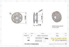 KB6 Grey Round Block