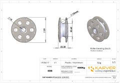 KB8 Grey Round Block