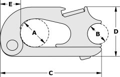 24-36 Feet | J8 Snap Shackle