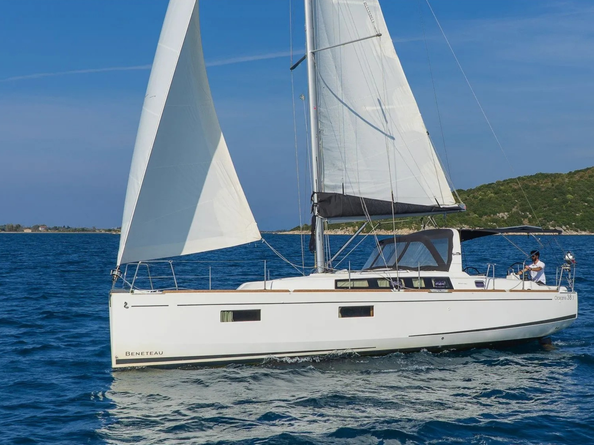 38 Feet | Sarma Flok (Furling Jib) - Cross Cut, Beyaz