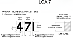 ILCA 7 |  Yelken numarası - Kırmızı