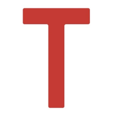 ILCA 7 |  TUR yazısı - Kırmızı