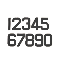 Optimist |  Yelken numarası - Siyah