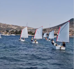 Optimist | Okul Yelkeni - Geçmeli - Pembe